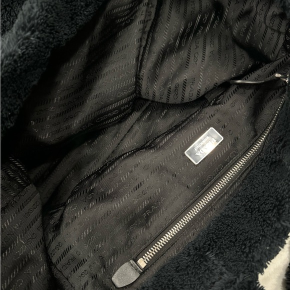 PRADA logo tote terry cloth black - Picture 9 of 10